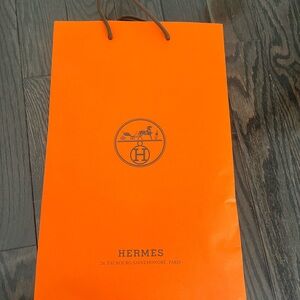 Medium Size Hermes Shopping Bag in Signature Orange